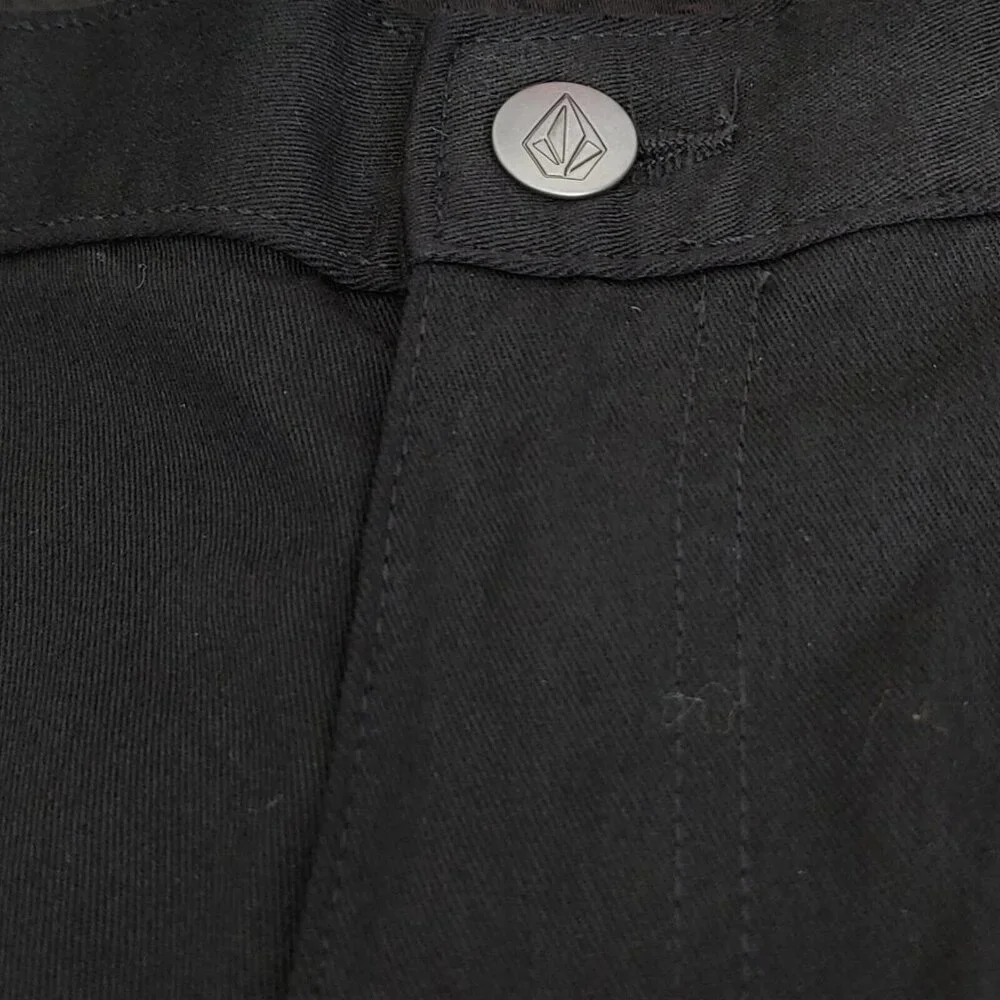 Volcom Chino Pants Slim Fit Black Men's Size 34 Excellent Condition